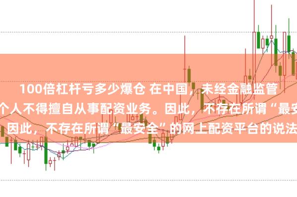 100倍杠杆亏多少爆仓 在中国，未经金融监管机构批准，任何单位或个人不得擅自从事配资业务。因此，不存在所谓“最安全”的网上配资平台的说法。