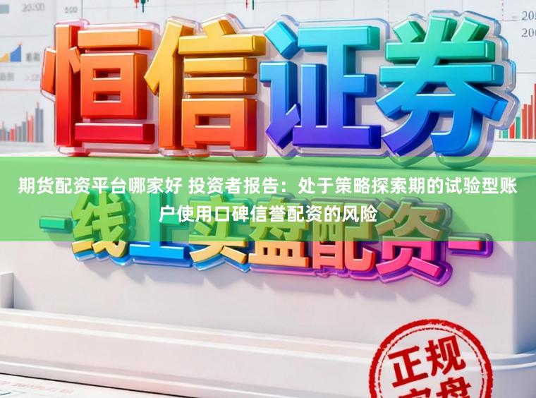 期货配资平台哪家好 投资者报告：处于策略探索期的试验型账户使用口碑信誉配资的风险